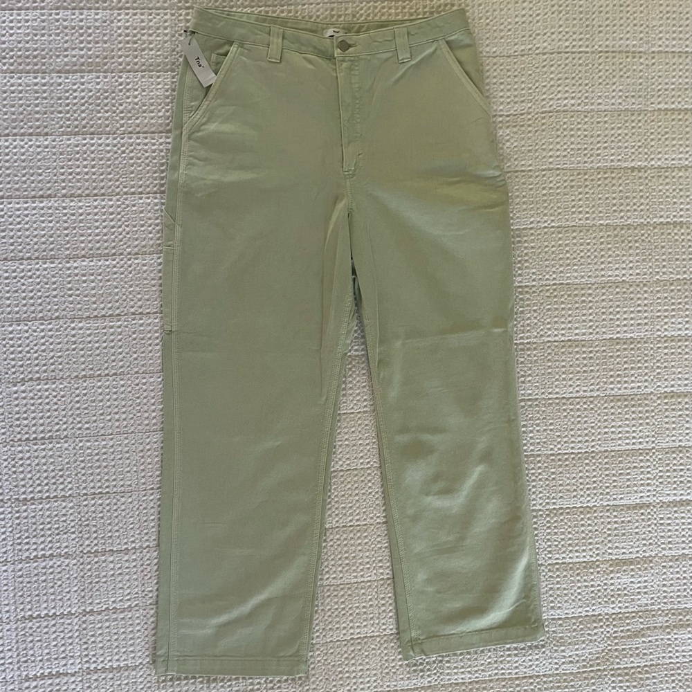 Aritzia TNA Brushed Green Greenwich Pant NWT